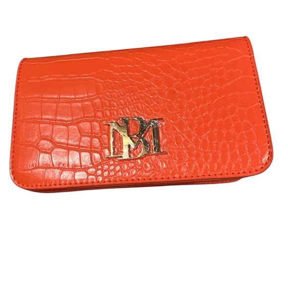 BADGLEY MISCHKA Tangerime  CROCO CROSSBODY NWT - Picture 3 of 4